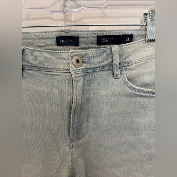 J. Jill Denim Women’s Size 8P High Rise Cropped Jeans Light Wash Casual Petite - Picture 2 of 6